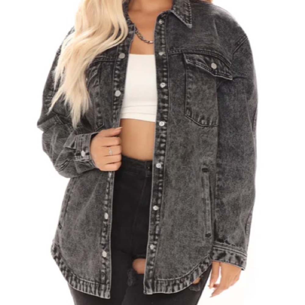 Oversized denim jacket